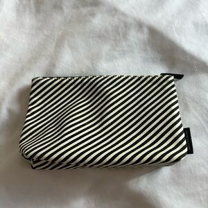 Jo Malone Striped Black & White Cosmetic Pouch / Makeup Bag
